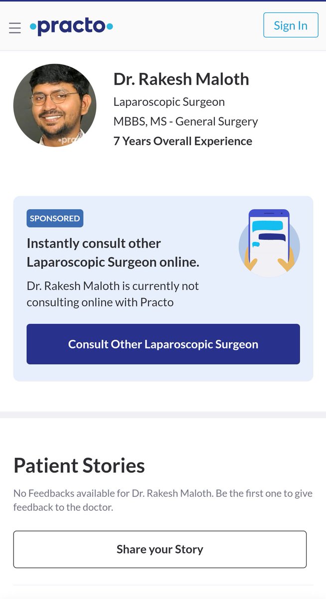 Surgeon4Oct's tweet photo. @Practo what kind of marketing is this.? You have gone to new low level. You have forced me to pay a certain amount for which I didn't. It doesn't mean you sponsor someone else in my place. 
#MedTwitter #MedX https://t.co/9Cnvlyg4aK