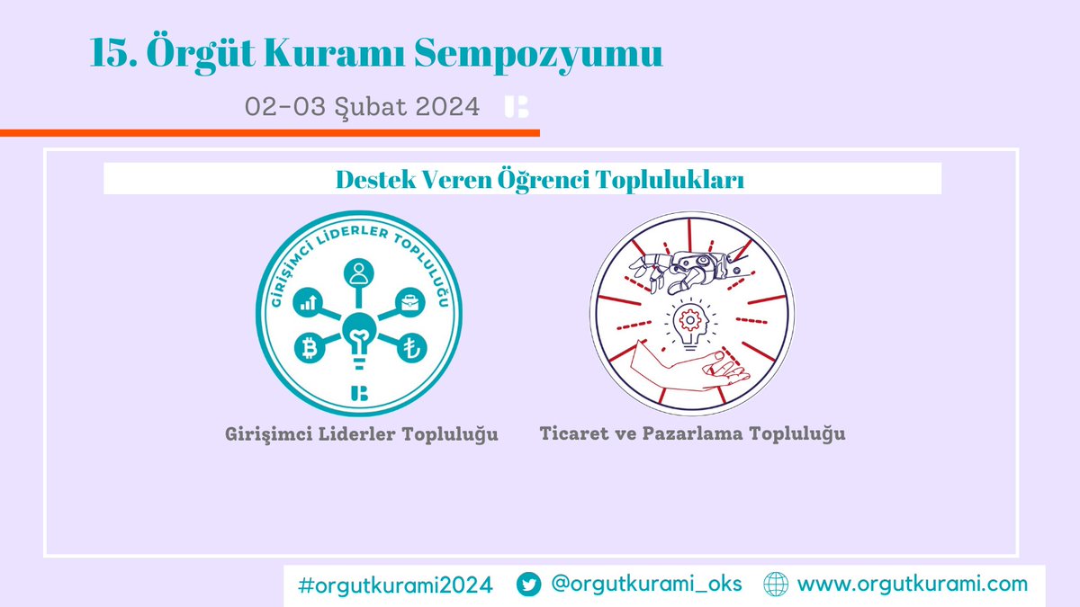 orgutkurami_oks's tweet photo. 15. Örgüt Kuramı Sempozyumu'nun gerçekleştirilmesi sürecinde emek veren ve maddi manevi destek sağlayan düzenleme kurulumuza, gönüllü öğrencilerimize, öğrenci topluluklarımıza ve sponsorlarımıza katkılarından ötürü teşekkür ederiz. #OrgutKurami2024 https://t.co/SkpAB3Y4S4
