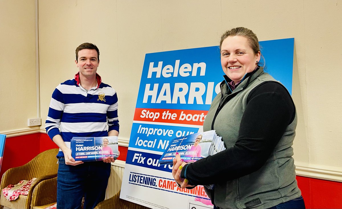KelhamCooke's tweet photo. Back on the campaign trail over in #Wellingborough along with @hannahjuliette out supporting @helenharrisonuk for the by-election on 15 February!
#TeamConservative https://t.co/exzvE2Cmji