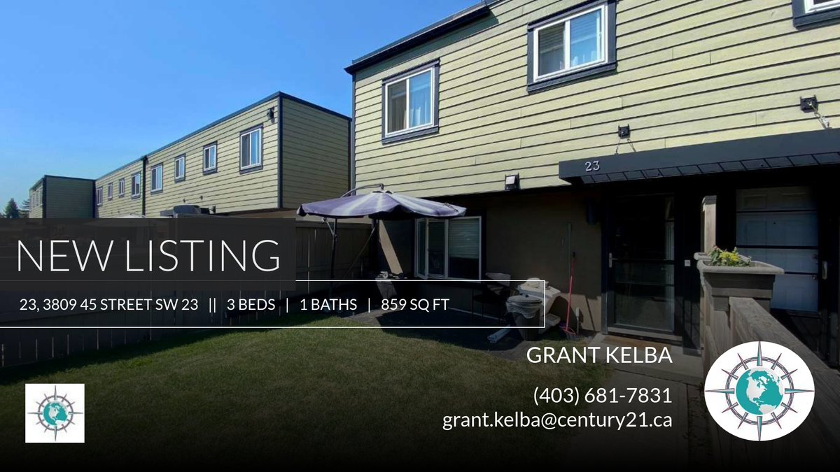 GrantKelba's tweet photo. 📍 New Listing 📍 Take a look at this fantastic new property that just hit the market located at 23, 3809 45 Street Sw 23 in Calgary. Reach out here or at (403) 681-7831 for more information

Grant Kelba
403 681 7831
... https://t.co/BkroADGVAT https://t.co/VI2P5x2oSg
