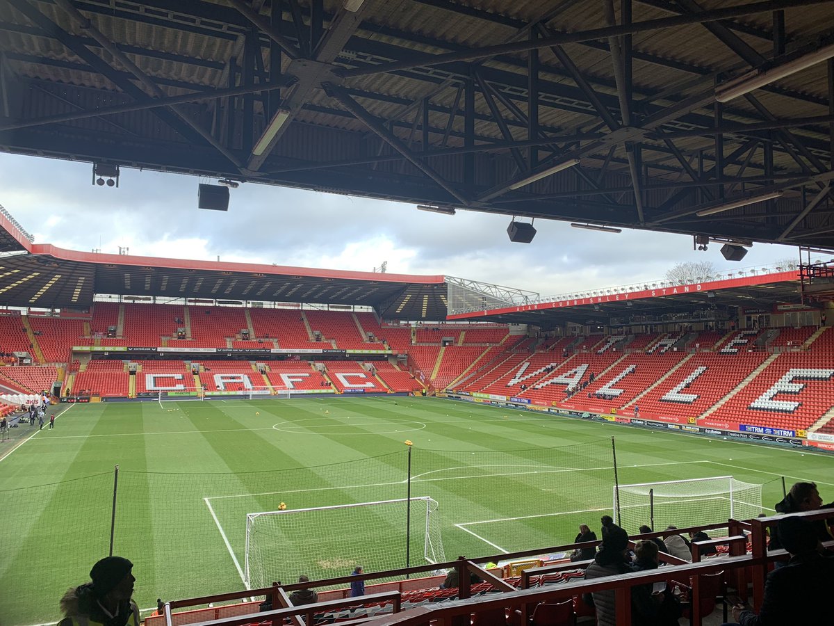 Todays view, here for the points #dcfc Come on you Rams 🐏