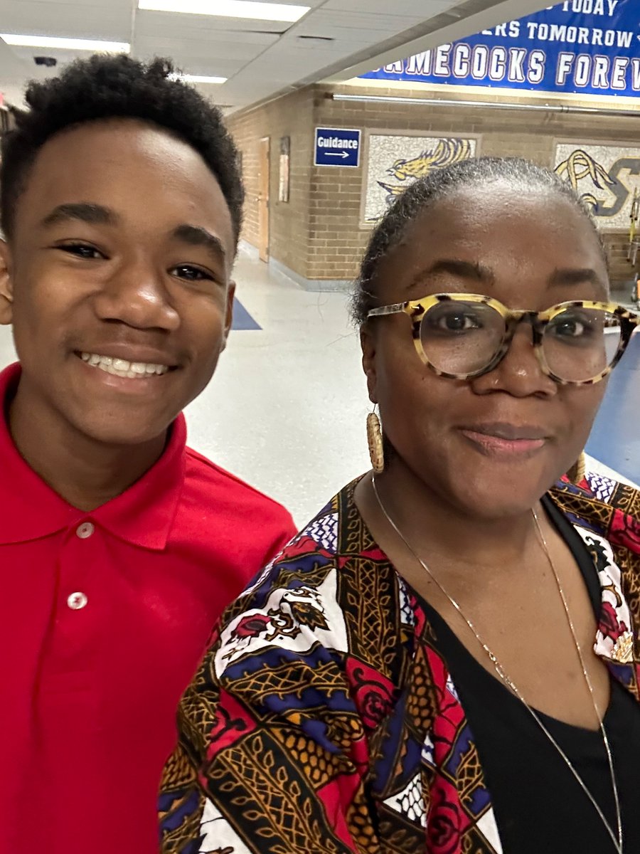 DTude24's tweet photo. Job Shadow Day with my #boyjoy!   Administrative duties, here we come! https://t.co/y5tT7f4q2I