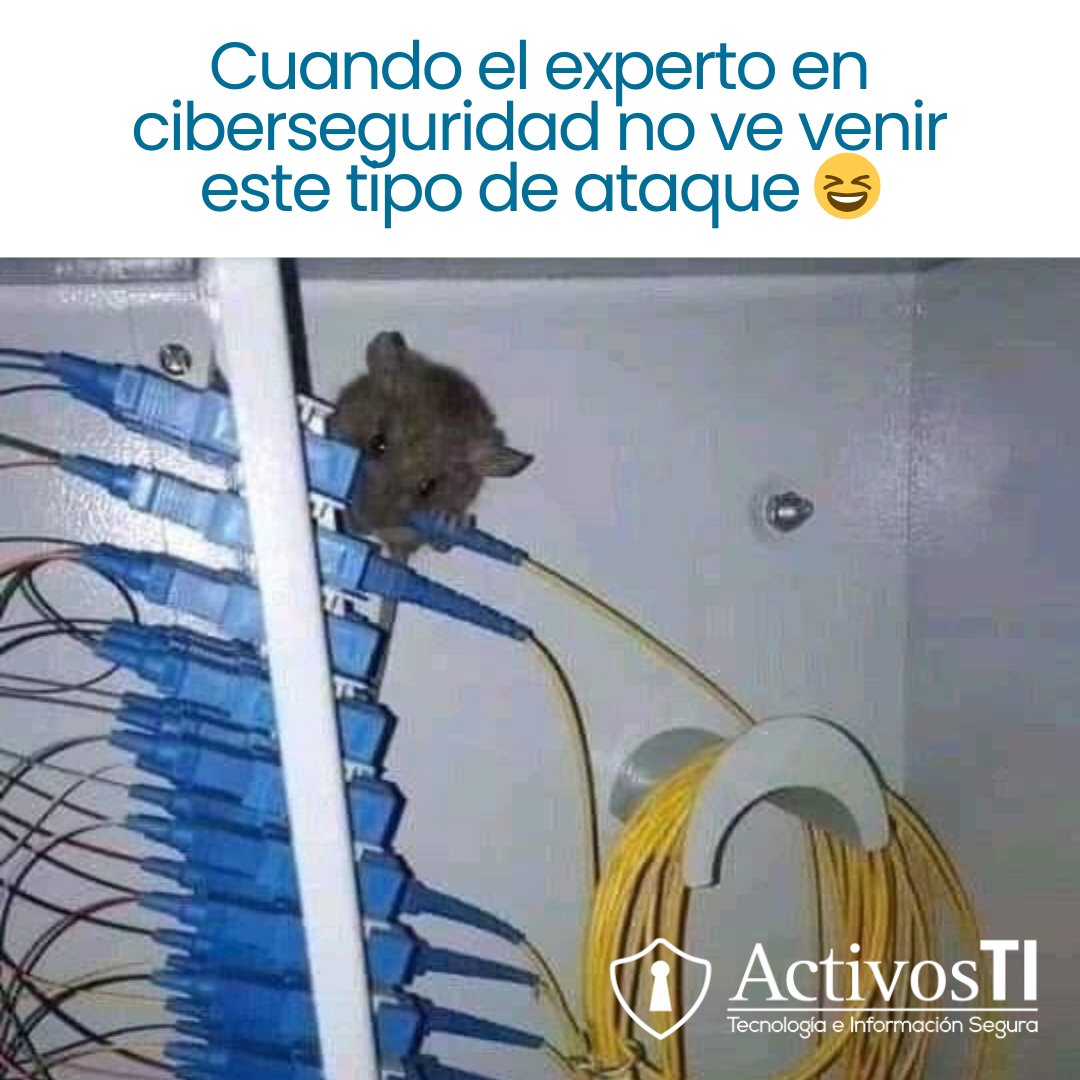 ActivosTI's tweet photo. Incluso a los expertos, esto podría tomarlos por sorpresa 😆 

#Humor #meme #activosti #ciberseguridad https://t.co/eYbkC16sTn