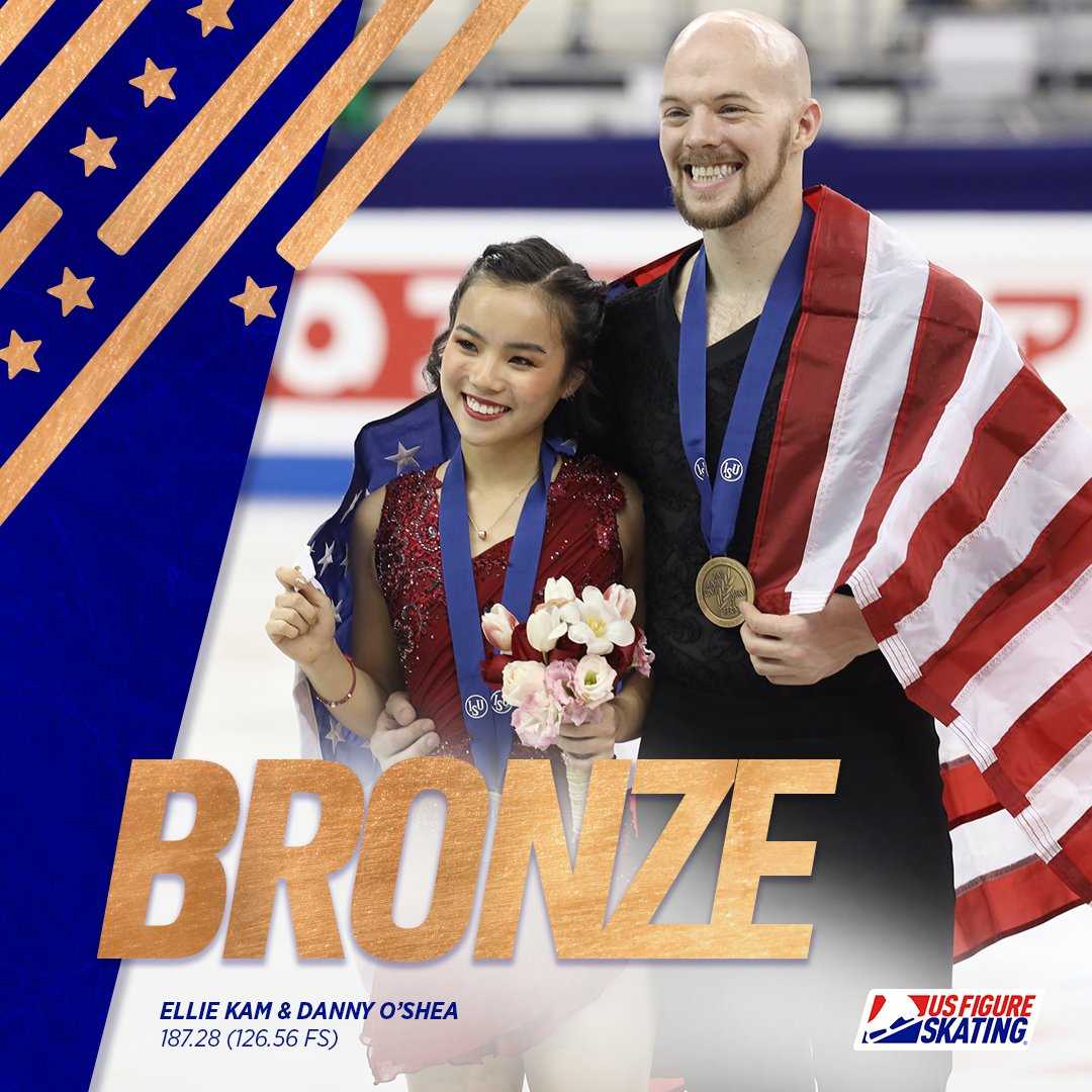 About last night 👀‼

Ellie Kam & Danny O'Shea take home Team USA's first #4ContsFigure medal this week! 🙌