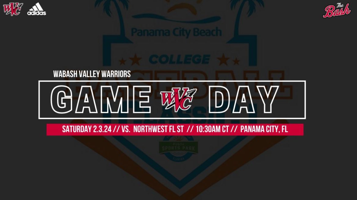 GAMEDAY

Panama City Classic
🆚: Northwest FL ST
📍: Publix Sports Park
📺: Perfectgame.tv 
⏰: 10:30AM CT
📊: Download the Iscore Central App to follow pitch by pitch

#TheBash X #WarriorWay