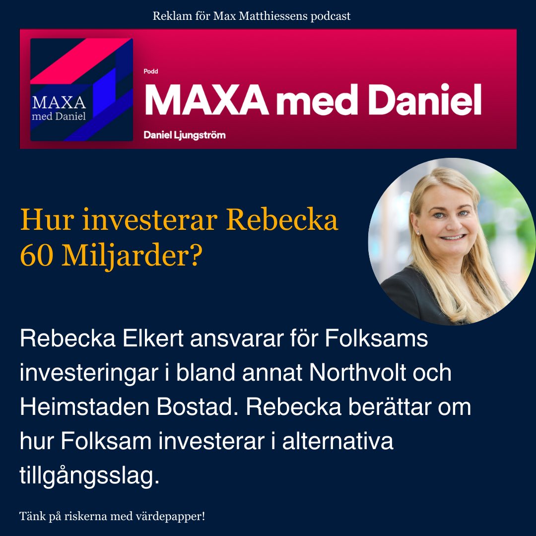 Lyssna gärna in på veckans avsnitt av podden: 

open.spotify.com/episode/0Y9eNY…