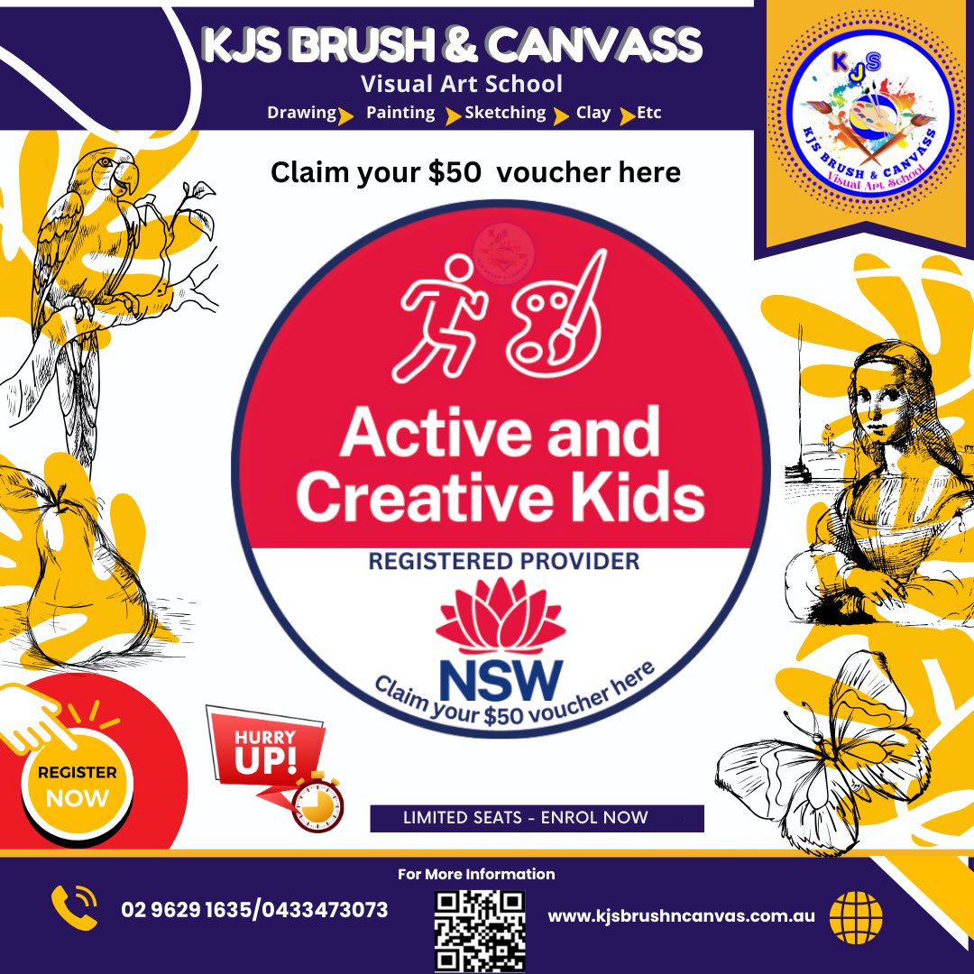 kjsbrushncanvas's tweet photo. 🚨 BREAKING NEWS 🚨

KJS Brush &amp; Canvass is now a new Active and Creative Kids Registered Provider!
https://t.co/SOAj87XdwW

https://t.co/XhEh5Nvwga 

https://t.co/OAGBs5Sra0

#activeandcreativekidsvoucher #kjsbrushncanvas #activekidsvoucher #creativekidsvoucher https://t.co/hjC2aMkMkS
