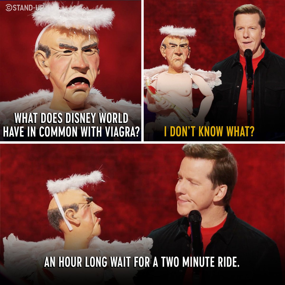 Buckle up, tonight’s the night.
Jeff Dunham’s new special, I’m With Cupid premieres tonight at 8/7c on @comedycentral.