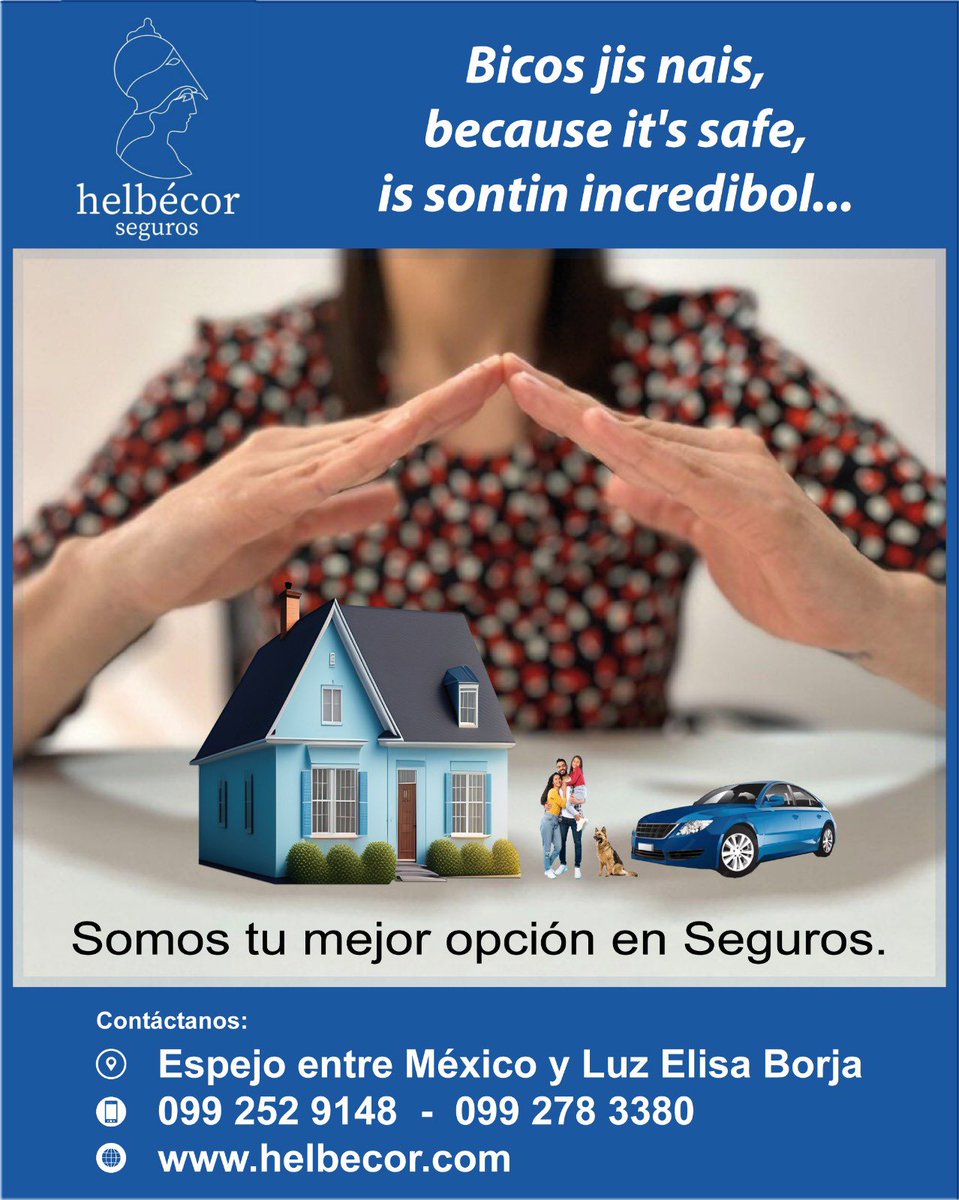 HelbecorS's tweet photo. Because you need it!!.
#segurosautos #seguroshogar #segurosdeedificios https://t.co/wI8j4TQmyh