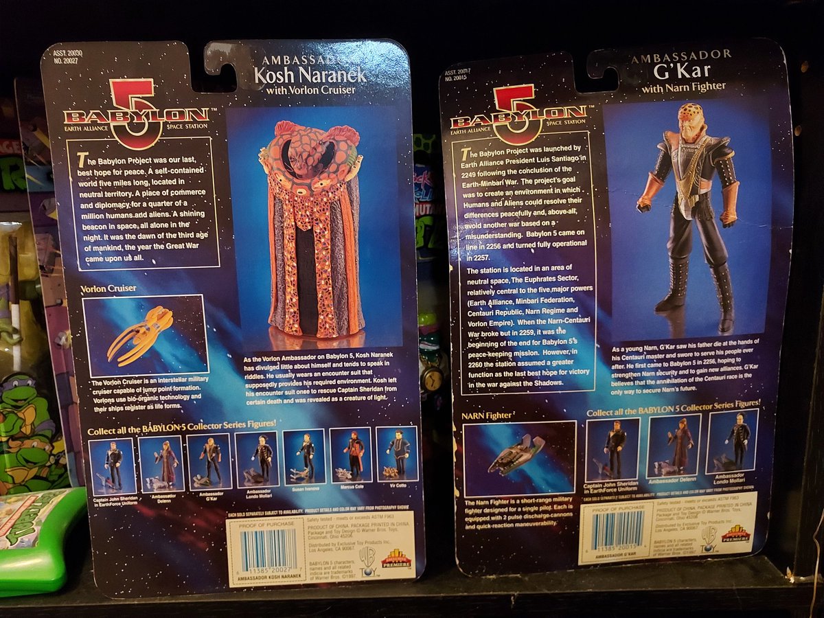StephenWilds's tweet photo. More Babylon 5 figures. #Babylon5 #actionfigures #mintoncard #scifi #Toys #collecting https://t.co/6TwcLU0WV8