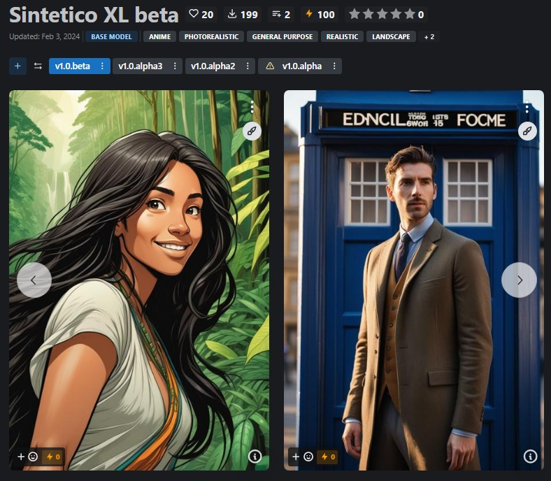 lucianosb's tweet photo. Sintetico XL Beta is here. This update generates less saturated images and more creative results. Download and rate it at https://t.co/14pXCYoV9X
#sdxl #stablediffusion #ai #aiart #buildintheopen https://t.co/bUNz6iuXWE