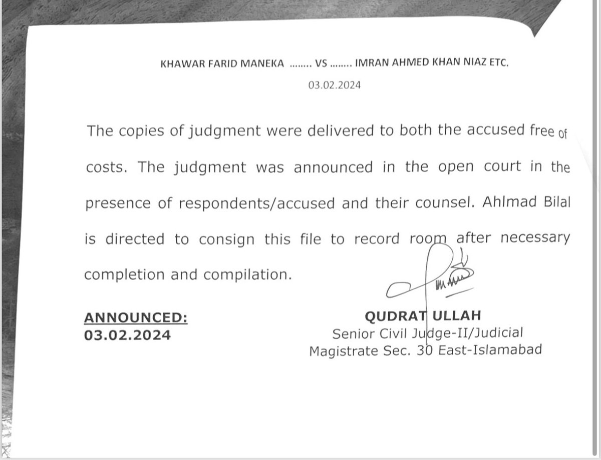 WAF Lahore is dismayed at the verdict of Bushra Bibi #Iddat case. This verdict is an assault on women's autonomy over their bodies, dignity & privacy, setting dangerous precedent for state’s intrusion into the private lives of citizens.