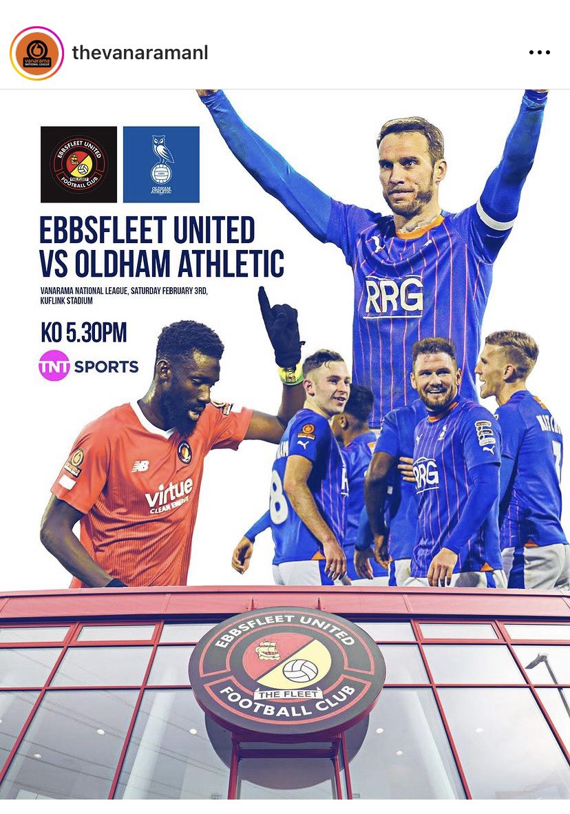 Looking forward to this one Live on TNT Sports Come on @OfficialOAFC @tntsports