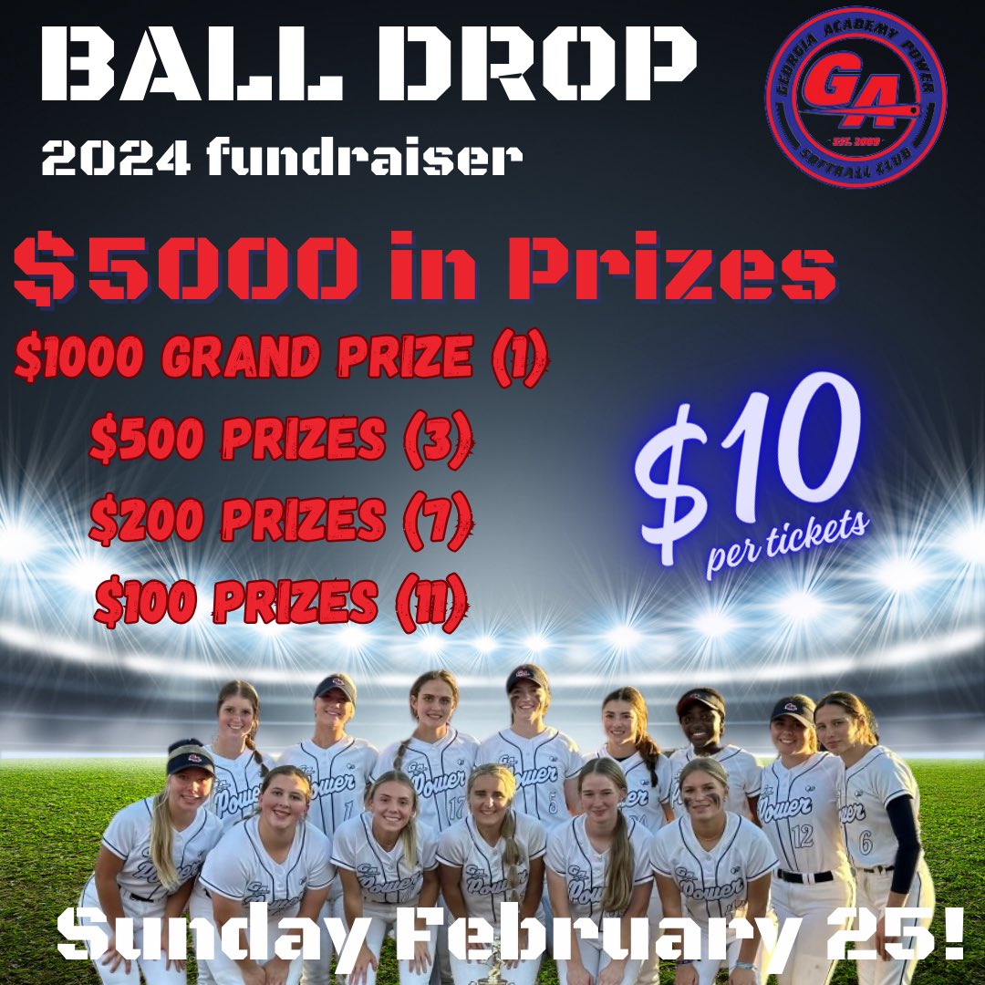 🚨 🚨🚨BALL DROP TIME🚨🚨🚨 We will be giving away $5000 in prizes on 2/25! Let’s support our girls!!! AND give everyone a chance to WIN SOME CASH 💵💵💵
