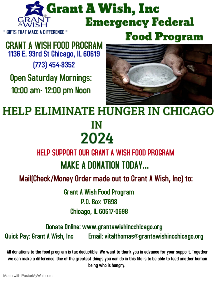 GAWIncChicago's tweet photo. Grant A Wish 2024 Food Program https://t.co/Uv2fREJg0i