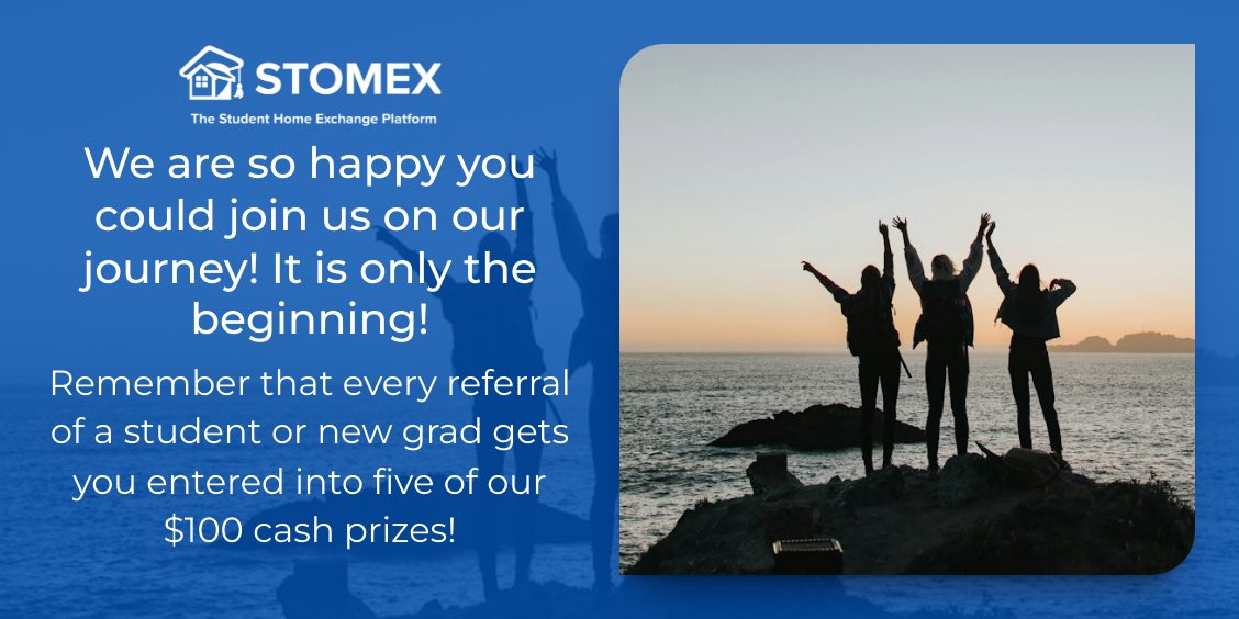 By joining the waitlist you are automatically entered into 1 of 5 $100 cash prize giveaways! Any referral that you give after that gets you another entry into the giveaways! Be sure that anyone who joins because of you adds your name in the referral section.

#affordable #student