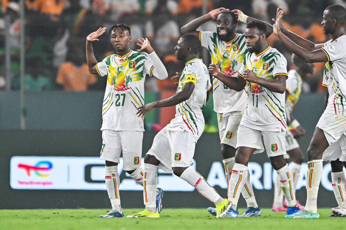 🇲🇱 OVER: Before facing Cote d’Ivoire at #AFCON2023 , Mali had progressed from all five of their previous AFCON quarter-final appearances, the most number of matches any team had played in this round without ever being eliminated. Ivory Coast win 2-1. #MLICIV