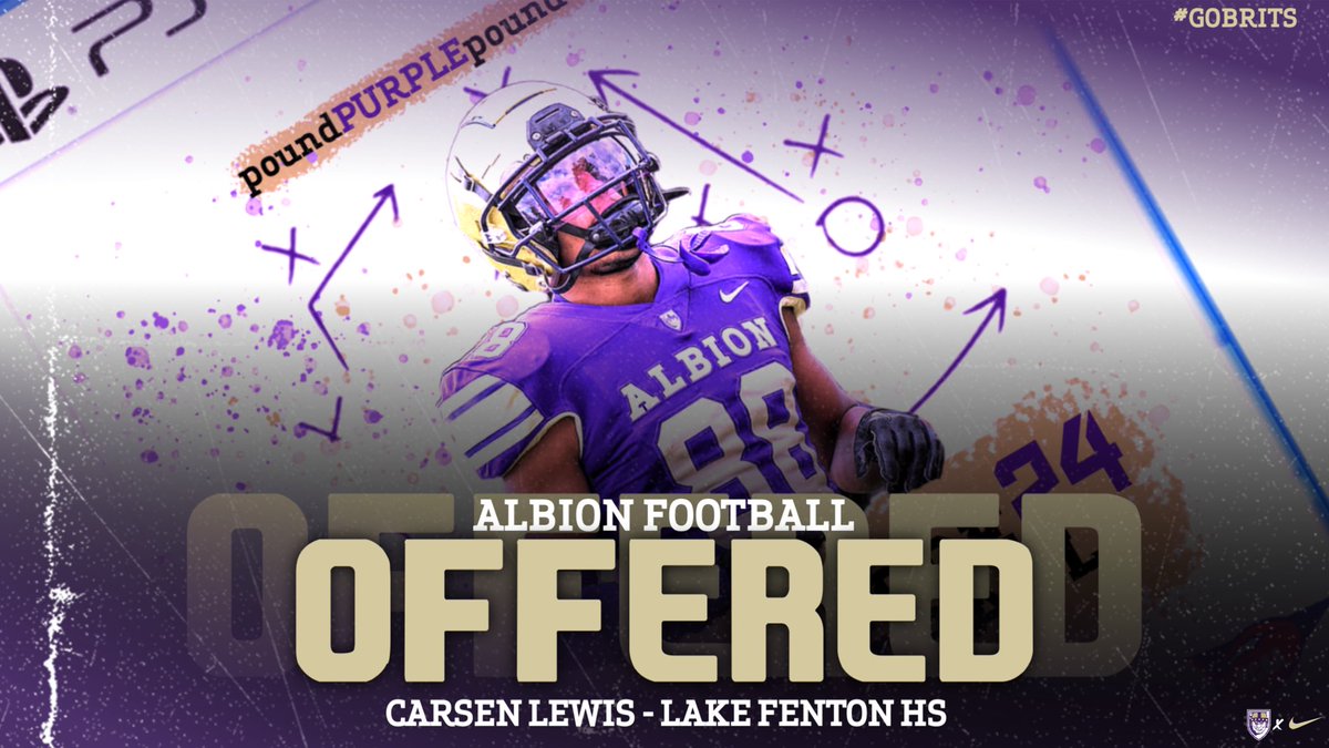 Carsen Lewis (@lewiscarse62218) on Twitter photo After a great visit at Albion University, I am blessed to receive an offer to play football from <a href="/CoachWasil4/">Stephen Wasil</a> thank you for the opportunity. After a great visit at Albion University, I am blessed to receive an offer to play football from <a href="/CoachWasil4/">Stephen Wasil</a> thank you for the opportunity.