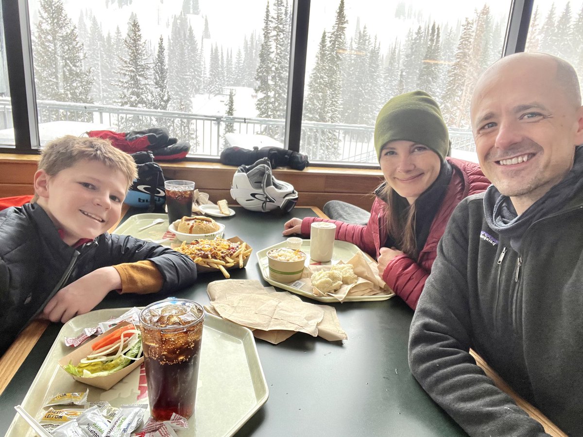 Tough to beat a day at Alta skiing cautiously and eating recklessly with my people.✌🏻