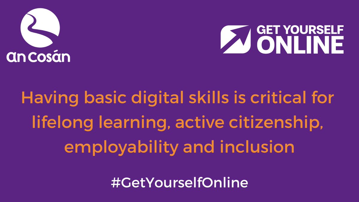 an_cosan's tweet photo. An Cosán advocates that having basic #digitalskills is critical to supporting lifelong learning, active citizenship, employability and inclusion

Email digitalinclusion@ancosan.ie to #GetYourselfOnline in 2024 

#LifelongLearning #OneGenerationSolution https://t.co/bDdCCVNlkA
