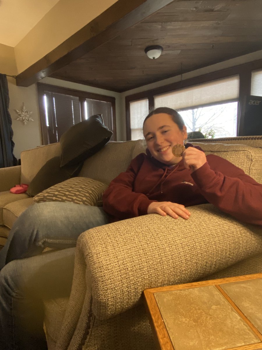 This young lady got 3rd place in the FFA Greenhand division of her first meats judging contest today. Proud Dad here.