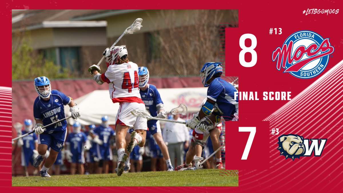 MOCS WIN!!!!

#13 <a href="/FSC_MLAX/">FSC Men's Lacrosse</a> overcame a 5-0 first quarter deficit to defeat #3 Wingate, 8-7 on the road Saturday afternoon!

Flammenspeck and Glasser led with 2 goals each while Shannon caused 3 turnovers including one on Wingate's final possession!

#LetsGoMocs