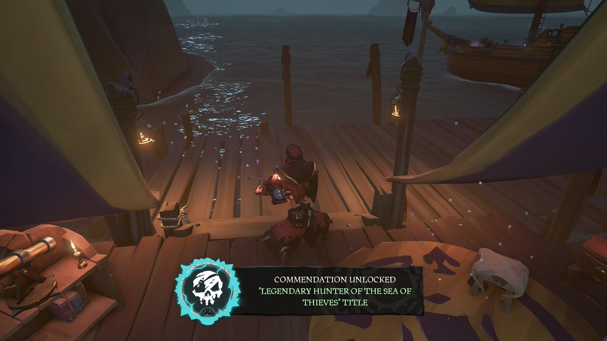 Finally got my Legendary Hunter Call Commendation. #SeaofThieves