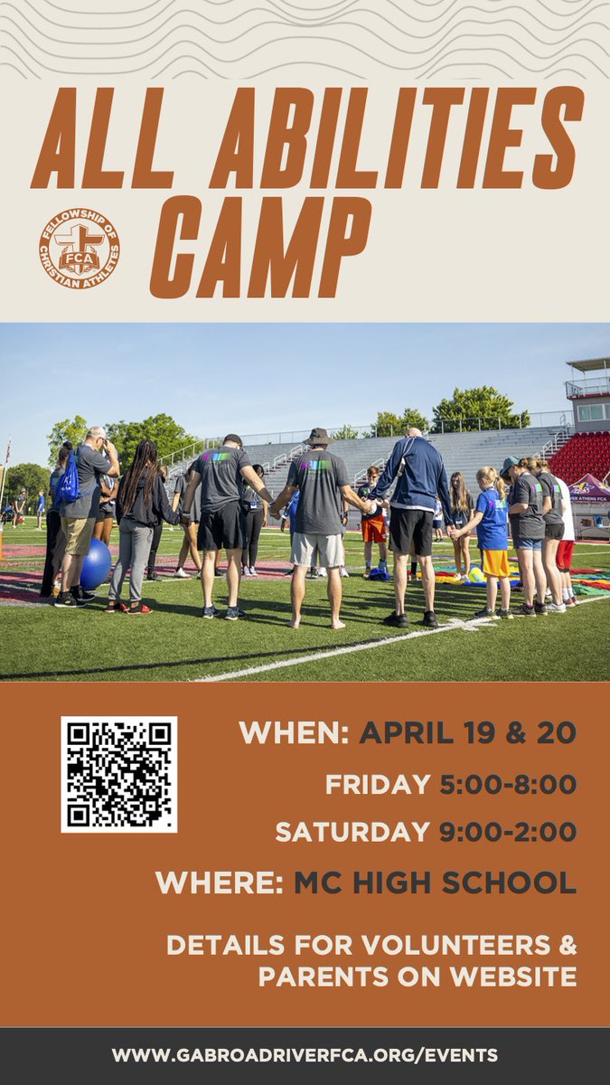 The QR code will link you to our website for more information.