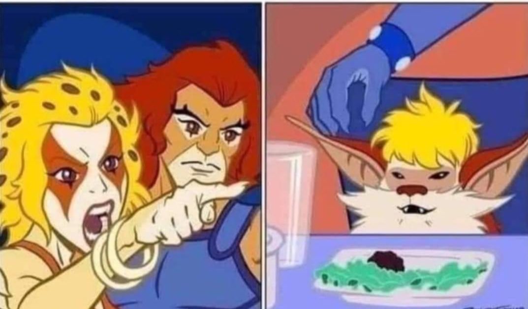 yovsgh's tweet image. Meme para la generación chochentera.