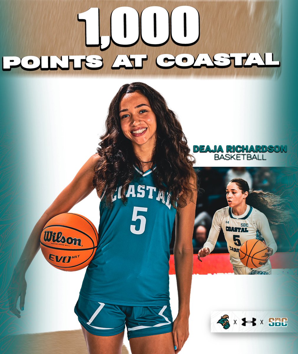 3Q | 4:38 
COASTAL 44, APP 55

Sinking a three, @baller4liffeeeee scores her 1000th point as Chanticleer!

Congratulations Deaja!

📺: es.pn/48Y1F0p
📻: hank1055.com
📊: bit.ly/3mXWUhJ

#TEALNATION | #CHANTSUP | #SunBeltWBB