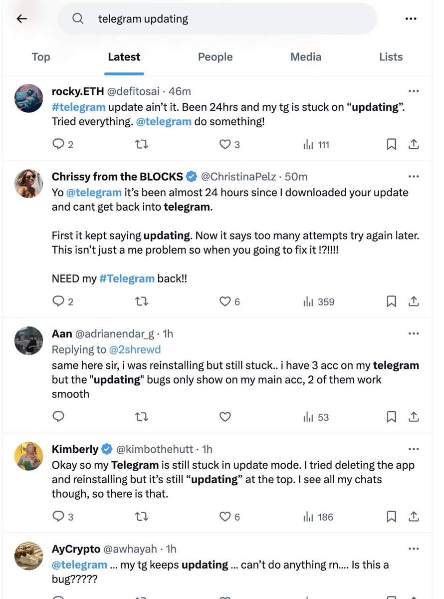 GemmyCrypto_'s tweet photo. So apparently a lot of ppl have this issue then... https://t.co/pVpN9JrMC2