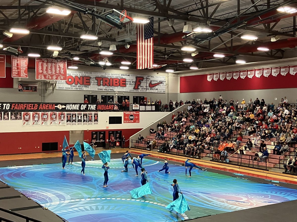 Great performance by our FHS winter guard! #FairfieldPride