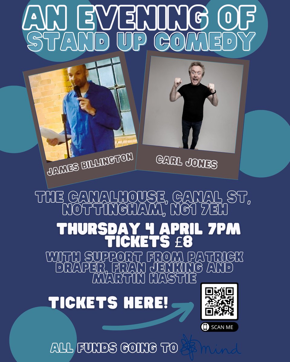 For those people that used to like when I did stand up, I’m coming out of comedy retirement with @koeman81 @CarlDJones @PatrickDraper7 @FrancisJenking for a charity comedy night raising dollar for @MindCharity Tickets (plus dogshit booking fee) are here eventbrite.com/e/rock-droll-a…