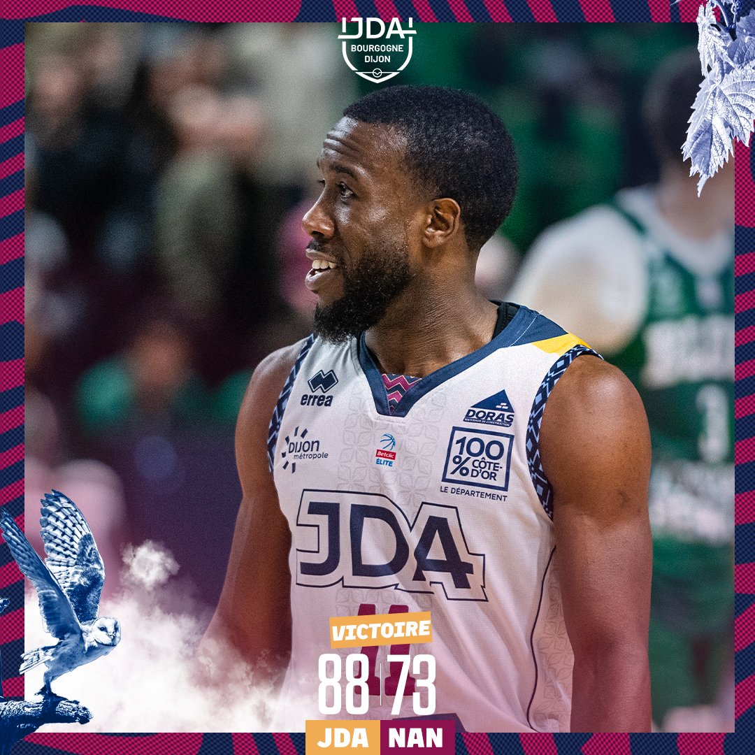 ✅ Et c'est la #Victoire pour la JDA ce soir face à Nancy 👌 #Dijon s'impose et reprend le point-average face au SLUC 🔥 

LET'S GOOOOOOOOOOO 

#MyJDA #BetclicELITE