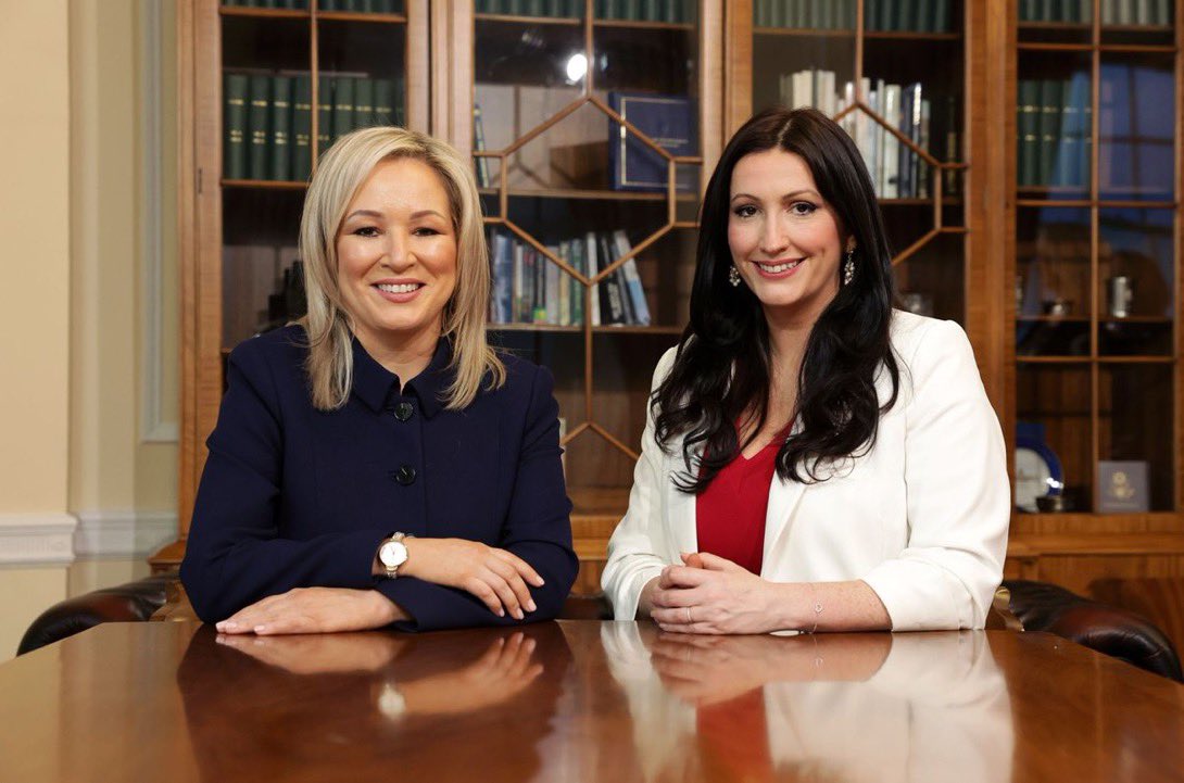 On this important, historic day for @niassembly I offer my prayers for new FM Michelle O’Neill @moneillsf DFM Emma Little-Pengelly @little_pengelly the members of @niexecutive & MLAs. I encourage all to work together for the common good and peace by immediately addressing
