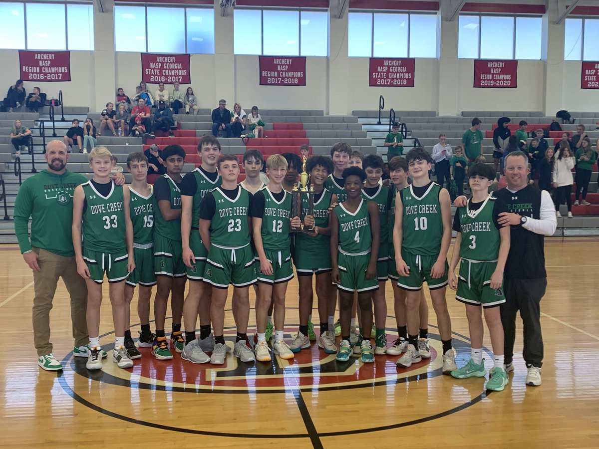 OconeeCoSchools's tweet photo. Congratulations to the DCMS basketball teams on winning the Apalachee Athletic Conference Tournament on Saturday in their first year of existence.  And congrats to the OCMS girls on reaching the title game.  #OconeeFamily https://t.co/zGVNtECfSD