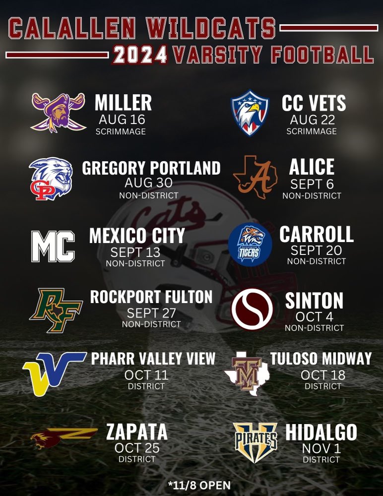 Mark your calendars!