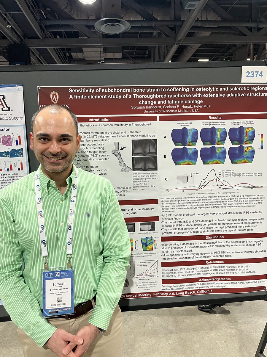 Soroush at the busy #ORS2024 poster session. Lots of great discussion!