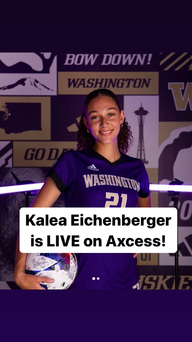 axcessnetwork's tweet photo. Another Husky is live on the App! 🐾
Subscribe and follow @KaleaMarais for behind-the-scenes content as a @UW_WSoccer player. 🙌
https://t.co/XZ2EZg0cTt
#axcess #soccer #collegesoccer #ncaawsoccer #washingtonhuskies #washington #athlete #collegeathlete #student #soccerplayer #goal