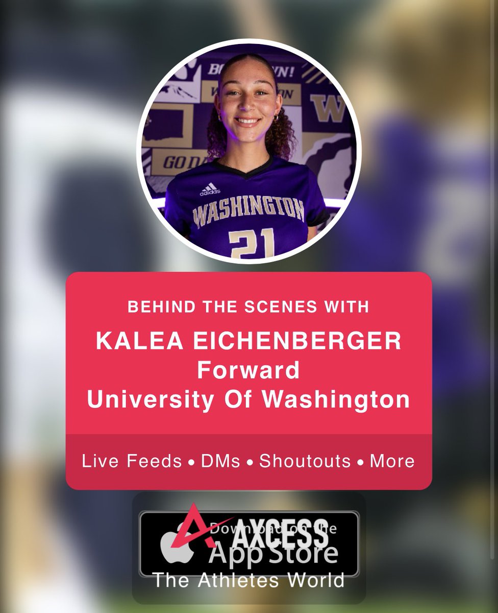 axcessnetwork's tweet photo. Another Husky is live on the App! 🐾
Subscribe and follow @KaleaMarais for behind-the-scenes content as a @UW_WSoccer player. 🙌
https://t.co/XZ2EZg0cTt
#axcess #soccer #collegesoccer #ncaawsoccer #washingtonhuskies #washington #athlete #collegeathlete #student #soccerplayer #goal