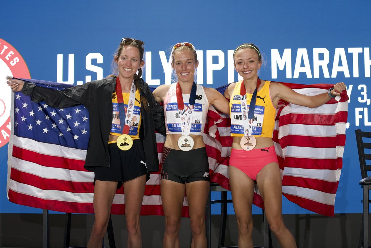 Did someone say Paris? 🤩

Fiona O’Keeffe, Emily Sisson, and Dakotah Lindwurm are headed to @paris2024 🇺🇸🥇🥈🥉

#MarathonTrials24 | #MTUSA