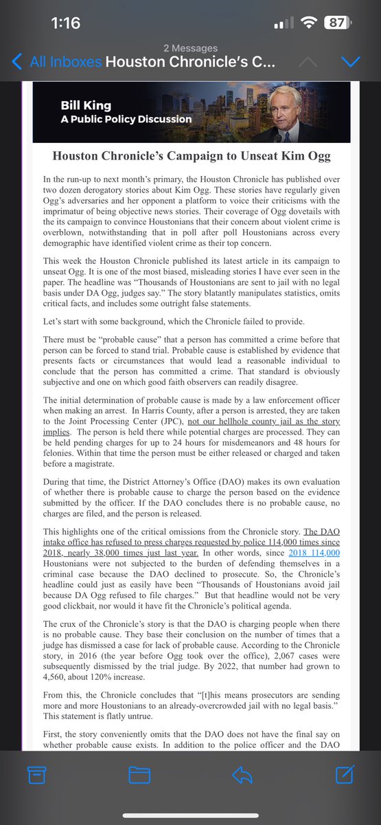 theshellbelle's tweet photo. https://t.co/na0ZTqglAd

We refuse to be lied to. We refuse to take a backseat to criminals. We refuse to allow anyone to stand in the way of justice. We stand with Kim Ogg because she believes that crime victims and survivors are a priority. She will stand against the misguided hate and misinformation, she will continue to fight for us and because of that… we stand with her. Join me in the fight against the corrupt politicians that want to remove her because of their own misdeeds, while blatantly being criminals themselves and supporting the criminal element. VICTIMS MATTER. JUSTICE MATTERS. PUBLIC SAFETY MATTERS. @ReElectDAKimOgg