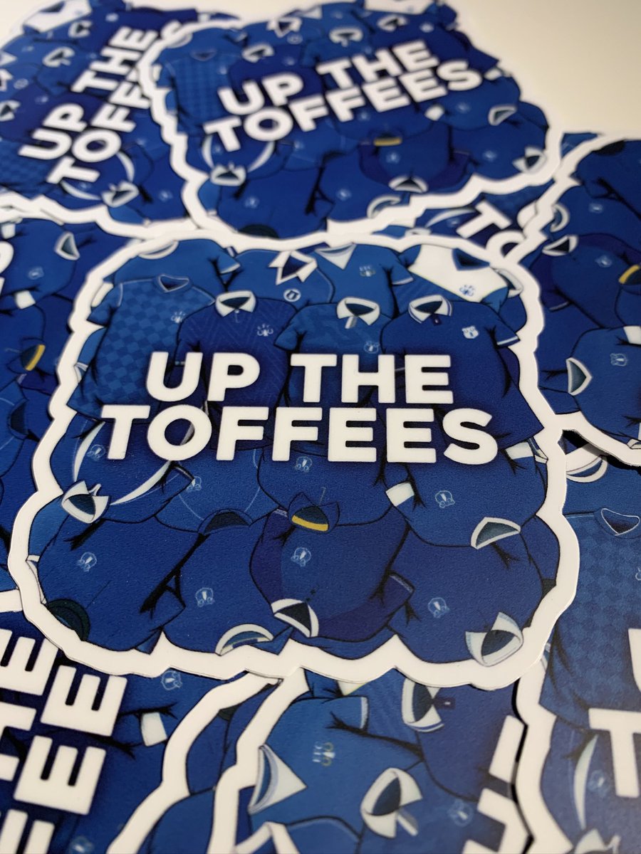 Would anyone like a sticker of some classic Everton shirts? 

7.5x7.5cm, made of high quality vinyl that’s scratch and weather resistant, would look great on laptops, iPad cases, toolboxes, any flat surface really.

£3 each (posted), DM if interested 📩