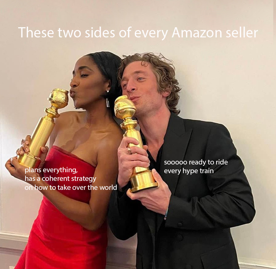 SellestaCom_Eng's tweet photo. What if these two sides could exist in perfect harmony? We know how to fulfill this dream! Book a demo with a Sellesta expert to find out how to get the best of two worlds on Amazon: https://t.co/SdoaMTF1rG https://t.co/n4A4Xo3Gac