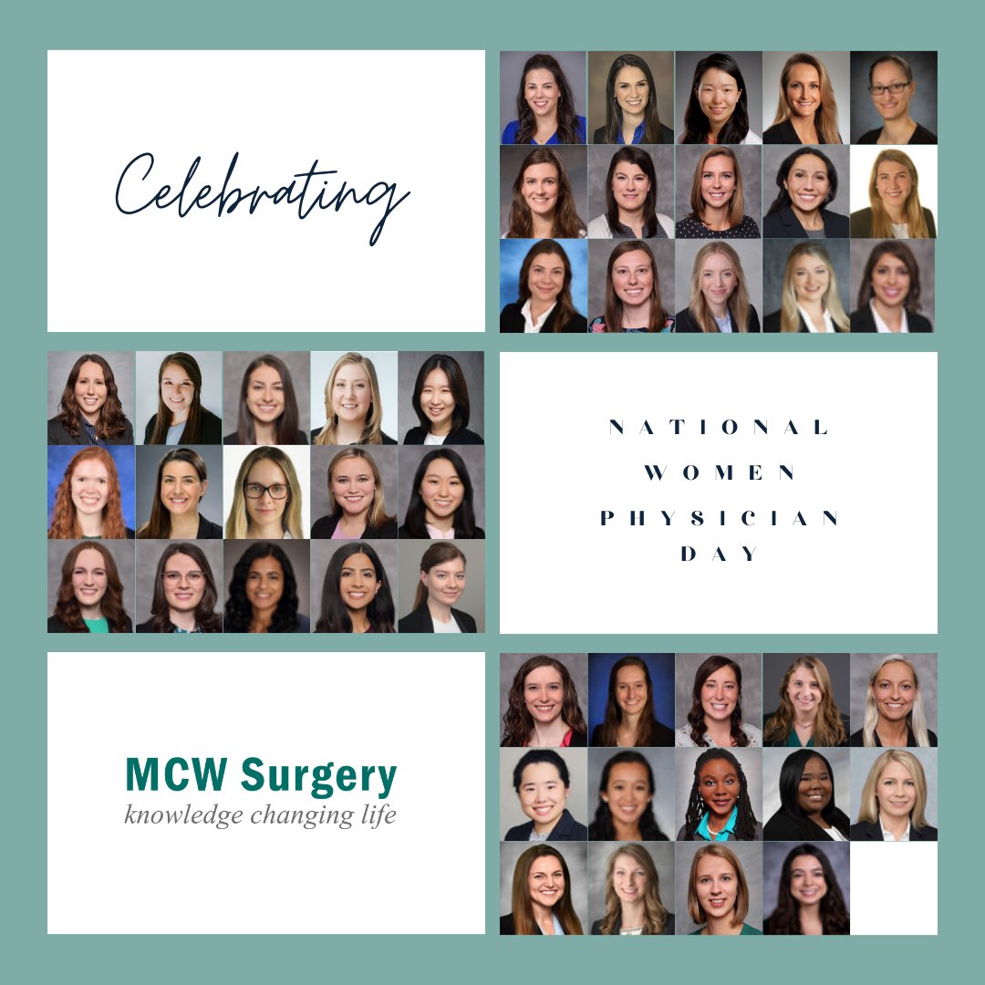 Happy #NationalWomenPhysiciansDay! We are lucky to have these 75 dedicated faculty, fellows and residents #LeadingTheWay across the department!

<a href="/mcwpedsurg/">MCW Pediatric Surgery</a> <a href="/mcwmigs/">MCWMIGS</a> <a href="/mcwsurgonc/">MCW SurgicalOncology</a> <a href="/mcwtraumaacs/">MCWTraumaACS</a> <a href="/mcwvascsurg/">MCW Vascular and Endovascular Surgery</a> <a href="/ChildrensWI/">Children's Wisconsin 🏥</a> <a href="/MedicalCollege/">Medical College of Wisconsin</a>