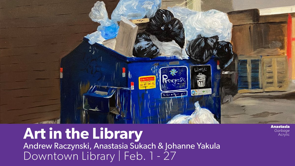 St. Albert Painters Guild artists bring a curious beauty to the Downtown Library! Stop by this February to see the works of Andrew Raczynski, Anastasia Sukach & Johanne Yakula. 
#stalbert #stalbertarts #yeg #edmontonarts #yegarts #albertaart #stalbertlife