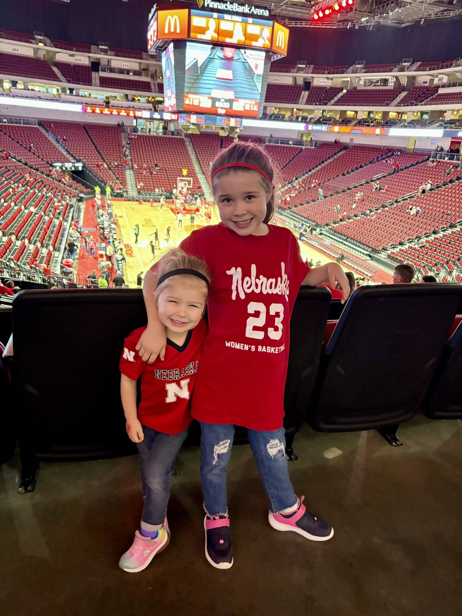 Cheering on <a href="/HuskerWBB/">Nebraska Women's Basketball</a> on National Girls &amp; Women in Sports Day! #Huskers