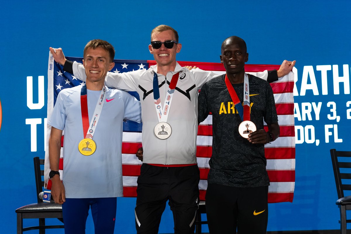 Conner Mantz, Clayton Young, and Leonard Korir are going home with some U.S. Olympic Team Trials - Marathon Hardware 🥇🥈🥉

#MarathonTrials24 | #MTUSA