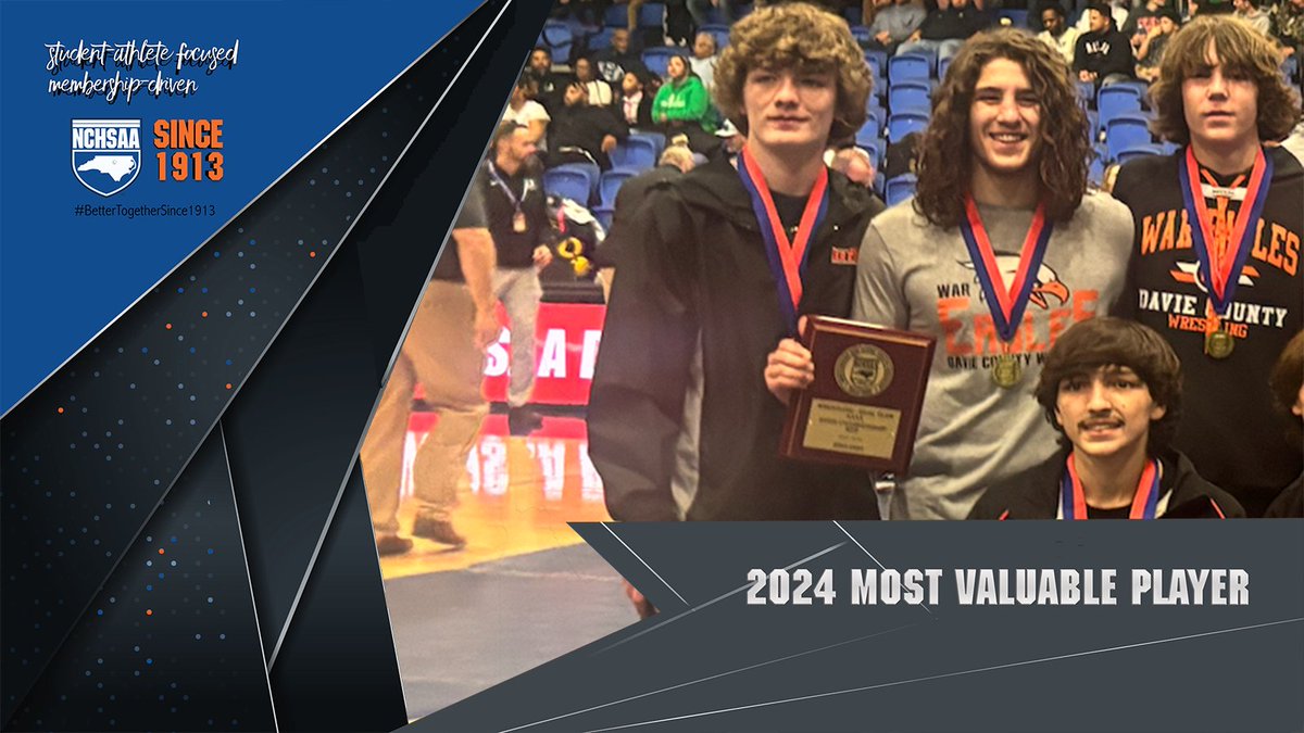 Huge Congratulations to our 2024 2A and 4A NCHSAA Dual Team Wrestling State Champions!! <a href="/DavieAthletics/">Davie Athletics</a> <a href="/trinityhsdogs/">Trinity High School</a> 

Special Shoutout to the MVP!! 
Hunter Testa <a href="/DavieAthletics/">Davie Athletics</a> 
Lawson Coltrane <a href="/trinityhsdogs/">Trinity High School</a> 

#BetterTogetherSince1913