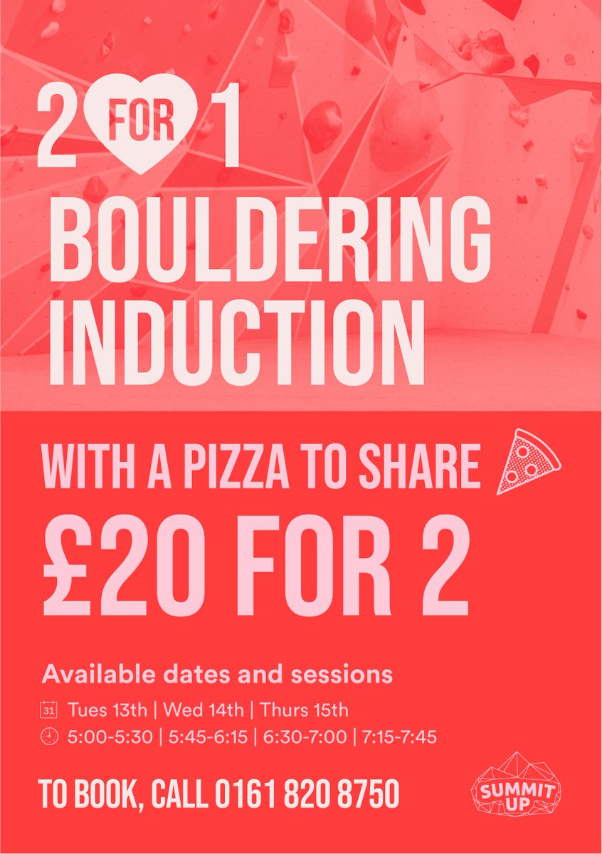 Check out our Valentine's offer!! #oldhamhour #oldham #valentines #manchester #bouldering #summitup #climbing